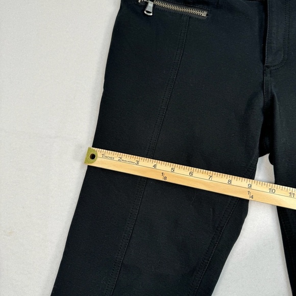 Dkny Jeans Straight Leg Pants Womens Size 12 Mid Rise Black Zipper Pockets - Picture 11 of 13